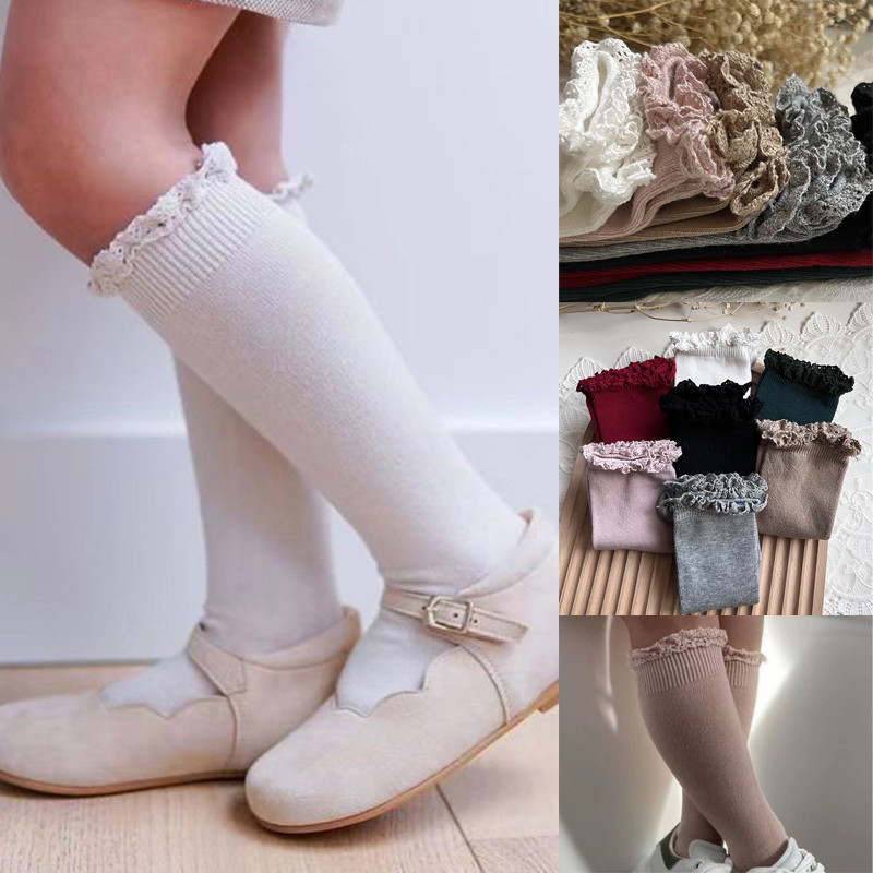 Baby Sock Oximeter - Calzini con volant per bambina autunno