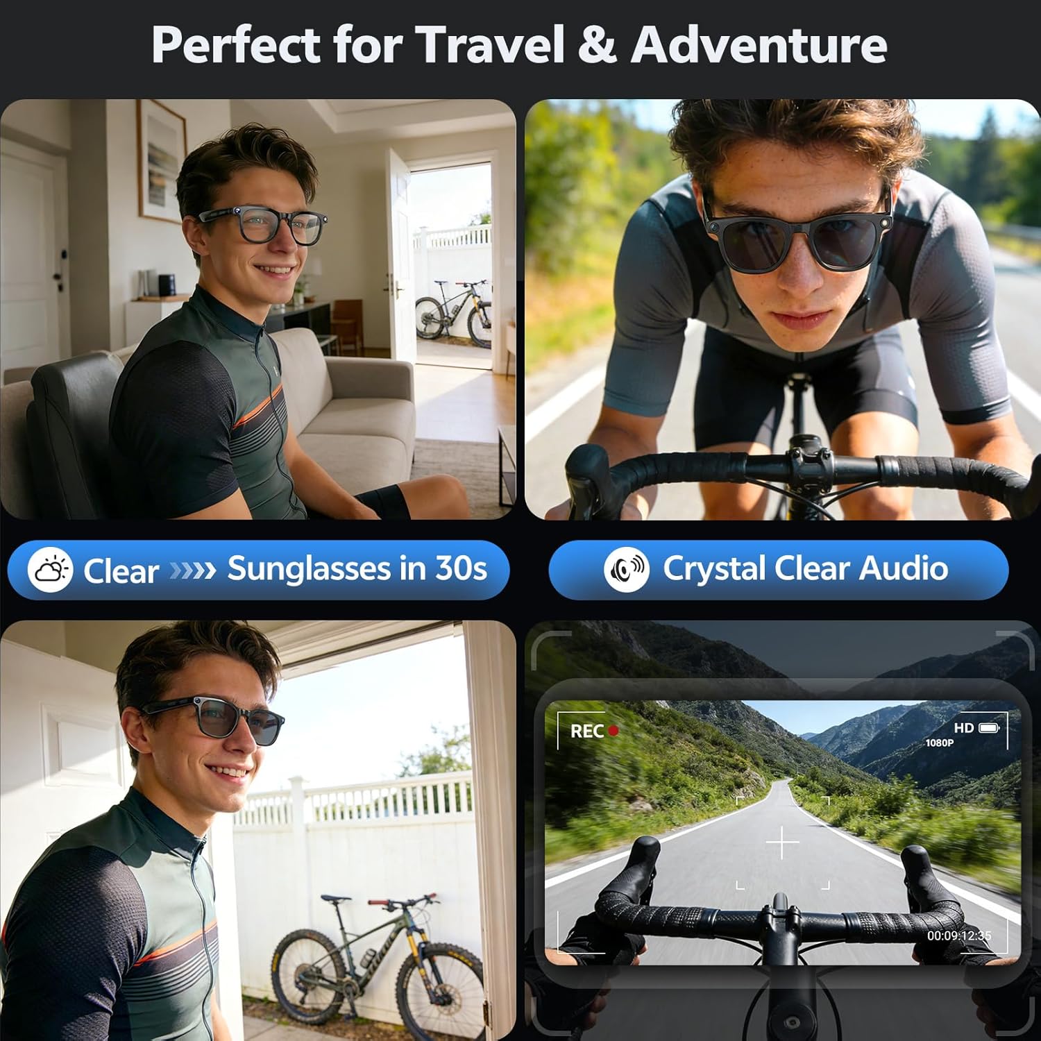 Occhiali Smart 4K 8MP 2026 da  - Smart Glasses Lens recensione e prezzo
