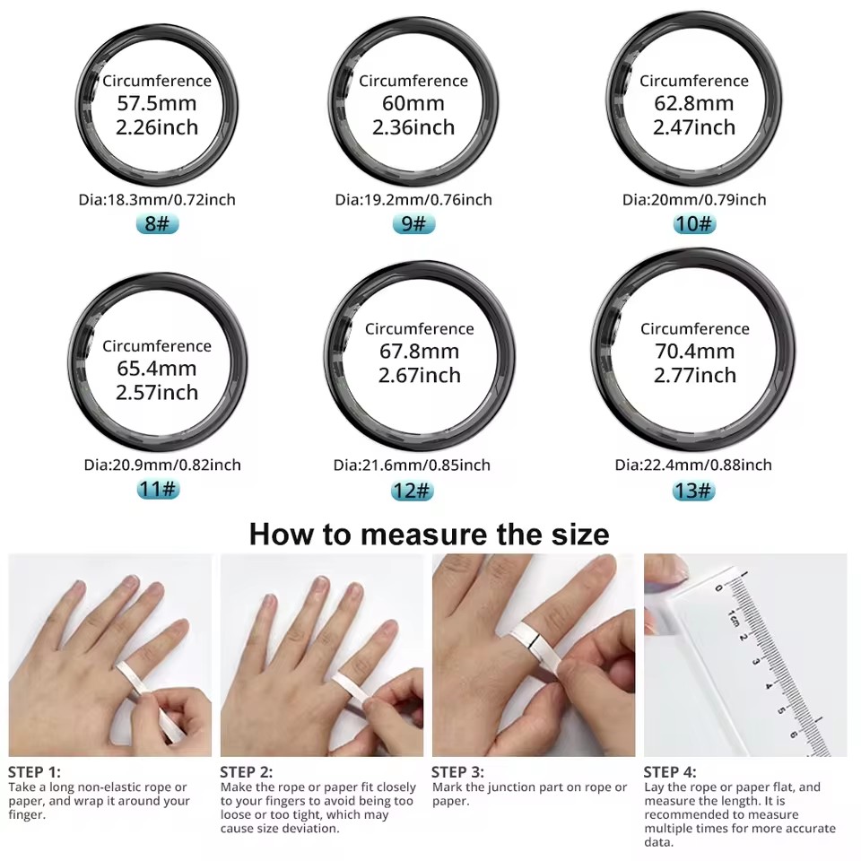 R09 Smart Ring Uomo Donna con  - Temperature Ring Skin recensione e prezzo