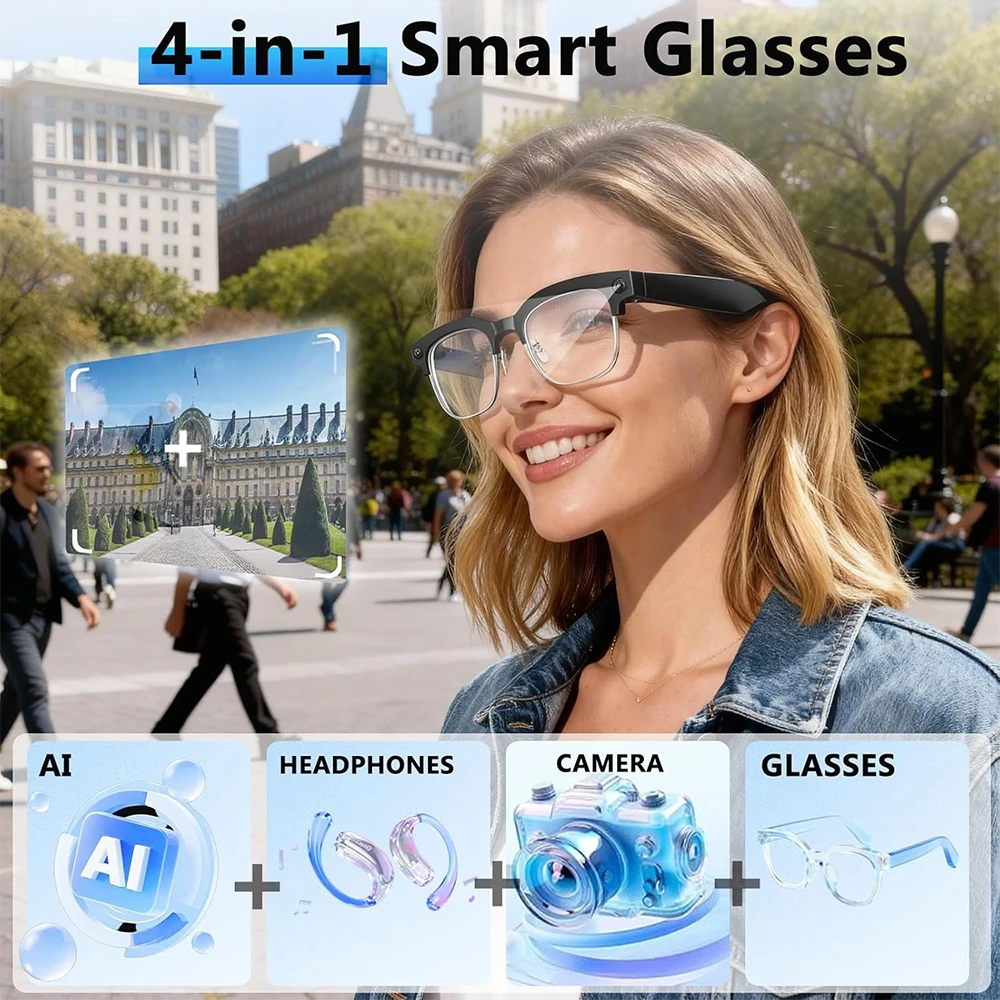 Occhiali Smart AI 4K con Fotoc - Smart Glasses Lens recensione e prezzo
