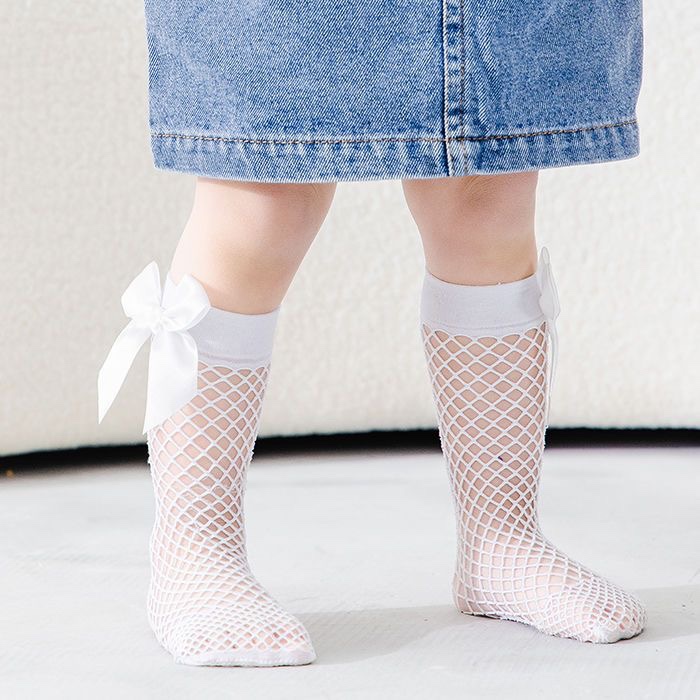 New Children Girls Bow Fishnet - Baby Sock Oximeter recensione e prezzo