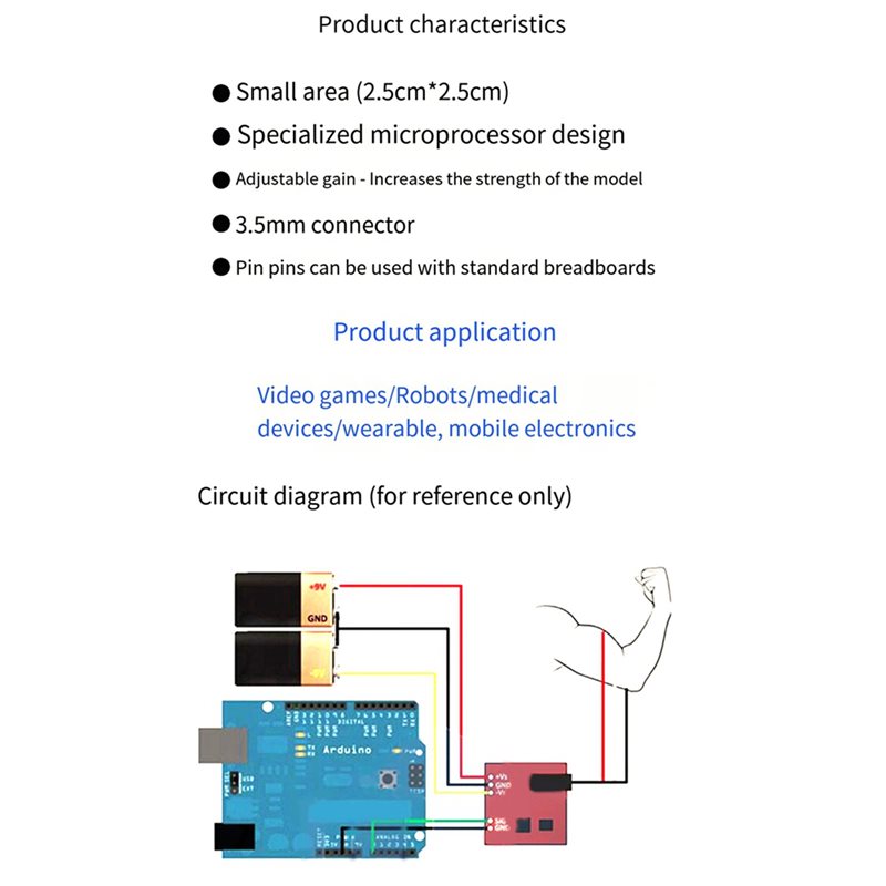 Modulo Sensore Elettrico Musco - Muscle Sensor Emg recensione e prezzo