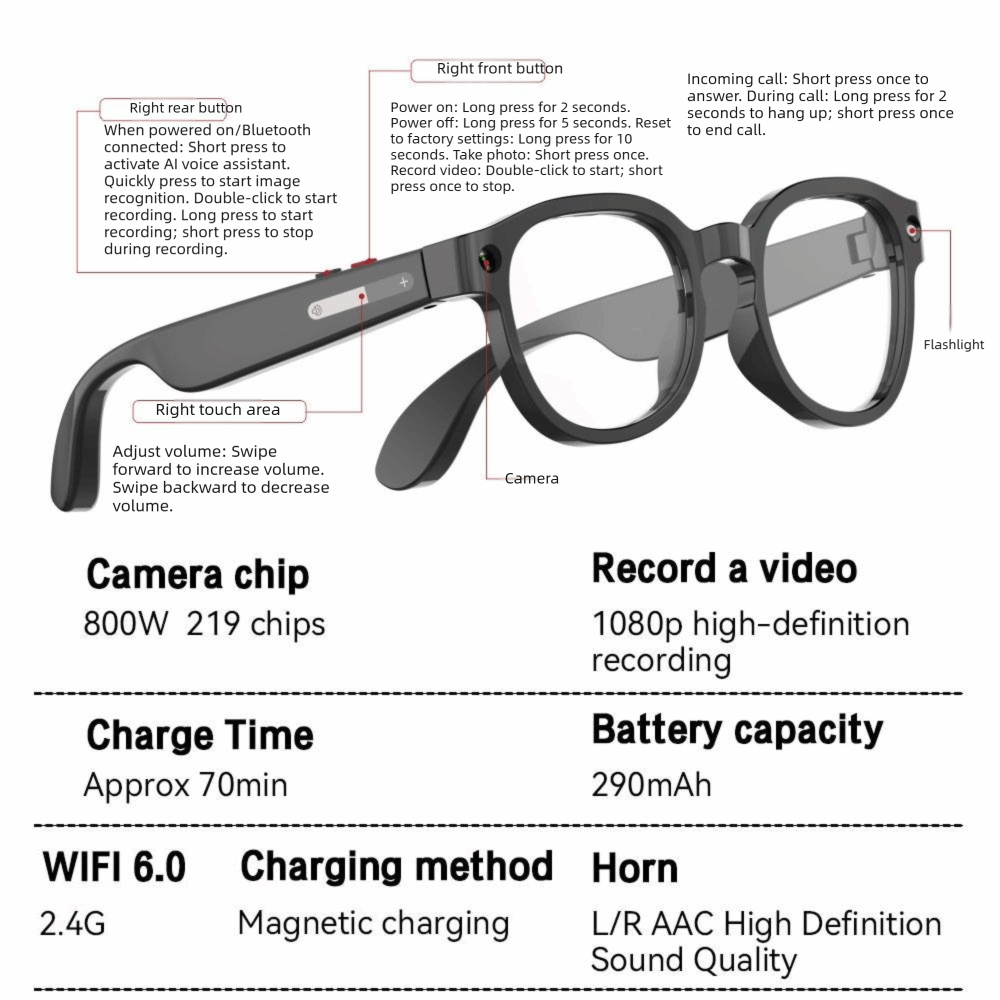 Occhiali Intelligenti AI 2 in  - Smart Glasses Lens recensione e prezzo